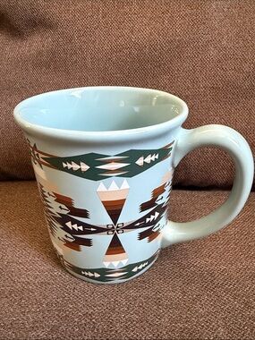 Pendleton Woolen Mills Collection 18 oz Ceramic Coffee Cup Tucson Jacquard Aztec
